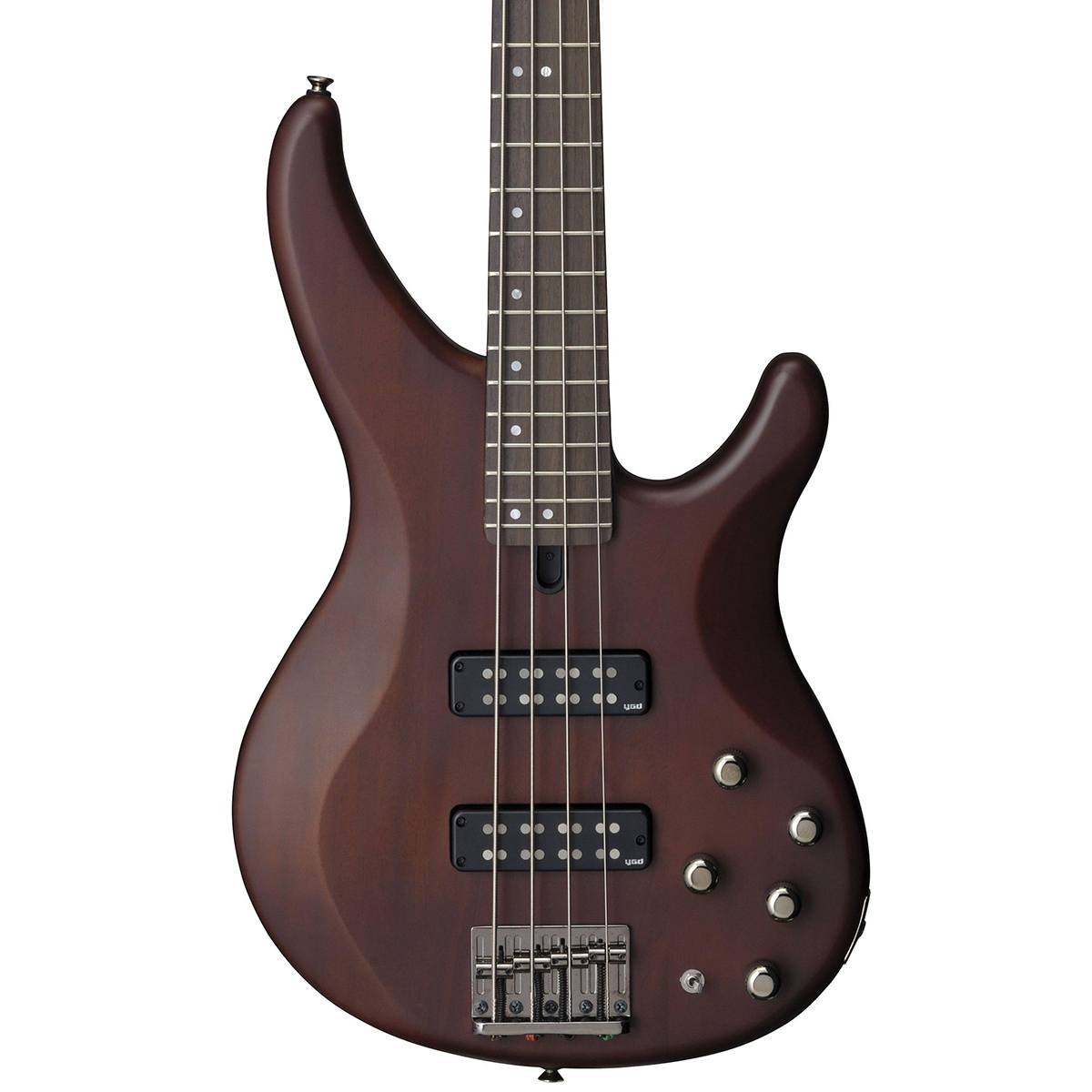 Yamaha TRBX504 4-String Premium Electric Bass Transparent Brown Rosewood Fretboard